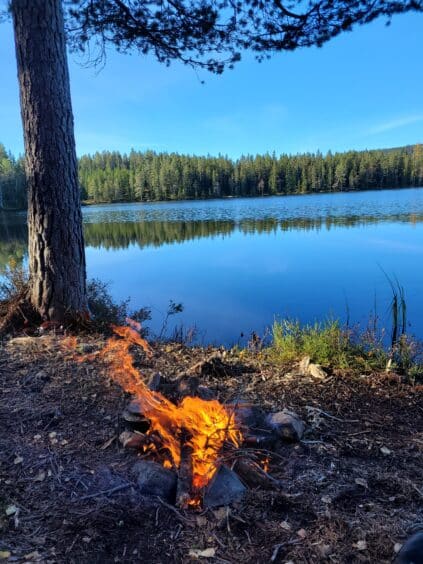 Bål og bading!